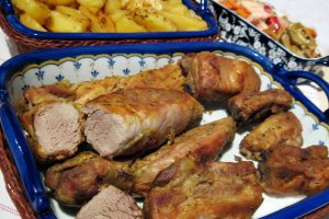 Friptura de porc, in crusta de mustar