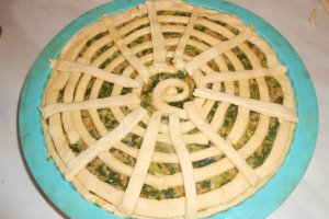 Tarta cu spanac si soia