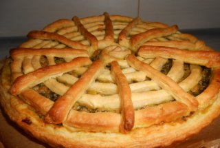 Tarta cu spanac si soia
