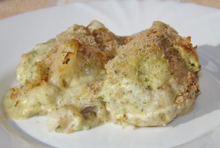 Conopida gratinata cu sos 