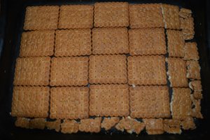 Prajitura duo cu biscuiti si capsuni