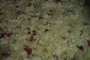 Prajitura crocanta,prajitura cu ananas, capsuni si afine