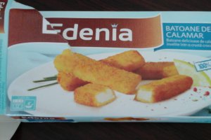 Piure de cartofi  cu batoane de calamar
