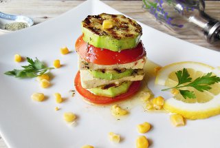 Turnulete cu dovlecel, rosii si tofu