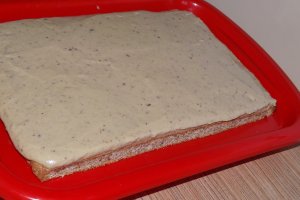 Prajitura cu nuca si arahide si crema cu piure de castane