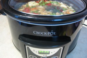 Pui cu legume si orez la slow cooker Crock-Pot Digital 4,7
