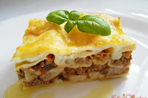 Lasagna cu vită și ciuperci