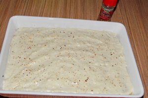 Lasagna cu praz, salata verde si cartofi dulci