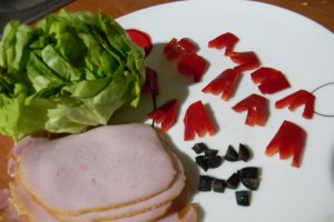  Puisori cu jambon 