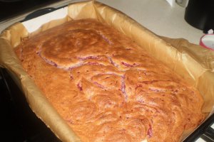Prajitura cu dulceata de zmeura