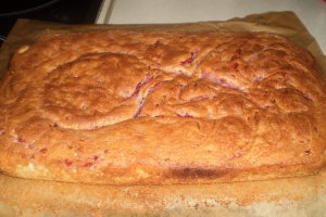 Prajitura cu dulceata de zmeura