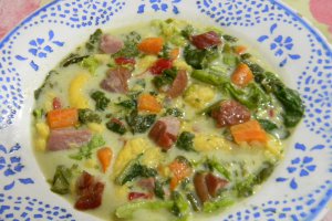 Supa cu spanac si salata verde