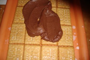 Desert tort de biscuiti cu crema de cacao
