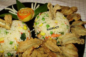 Peste cu garnitura de orez