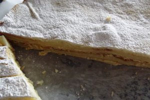 Prajitura cu foi si crema de gris cu lamaie (de post)