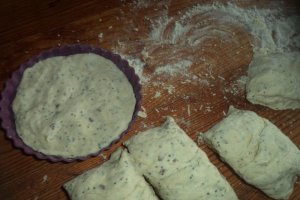 Mini pizza lacto-vegetariana