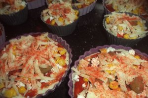 Mini pizza lacto-vegetariana