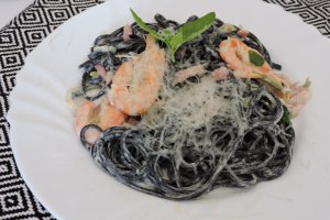 Paste negre cu creveti