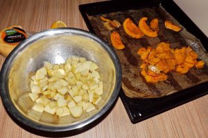 Salata de dovleac copt cu piept de pui