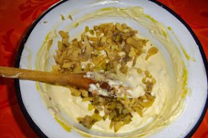 SALATA DE CIUPERCI CU PUI SI MAIONEZA