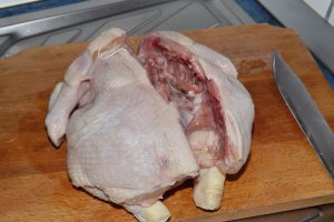 Pui glazurat cu garnitura de orez cu ciuperci
