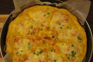 Tarta cu legume si sunca