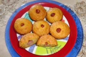 Muffins cu malai si carnaciori
