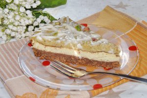 Cheesecake cu avocado si crema de fistic