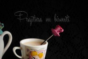 Prajitura cu biscuiti si budinca de ciocolata