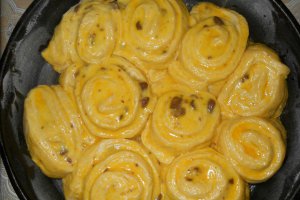 Brioche cu crema de patiserie