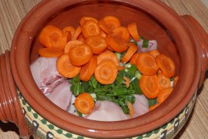Papricas de pui cu salata de varza si paine de casa