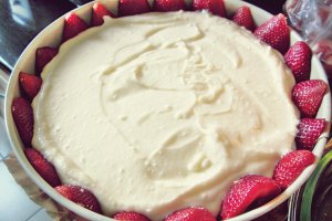 Cheescake cu căpșuni