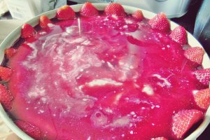 Cheescake cu căpșuni
