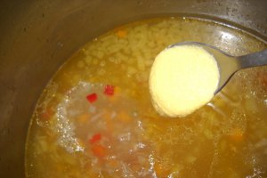 Supa de curcan cu galuste
