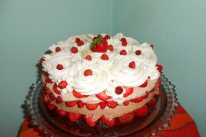 Tort cu capsuni si fragi