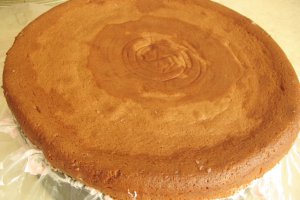 Tort cu crema de ciocolata si capsuni