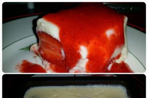 Capsuni in crema de gris