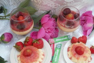 Panna Cotta cu Green Sugar