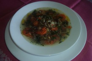 Ciorba usoara cu ciuperci de roua