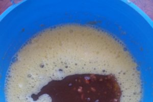 Negresa cu crema de branza si cirese