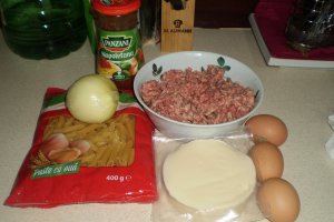 Penne cu carne tocata si sos Panzani