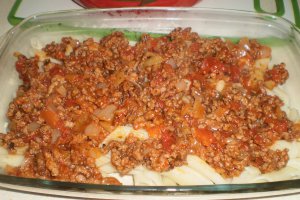 Penne cu carne tocata si sos Panzani