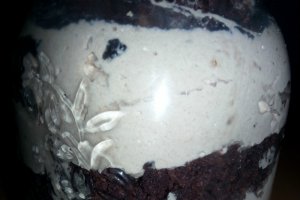 Cheesecake cu crema de mascarpone si nutella (in a jar)