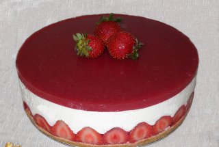 Cheesecake cu capsuni si Green Sugar