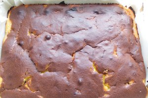 Prajitura cu cirese si crema de branza