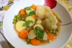 Ciorba de conopida cu mazare
