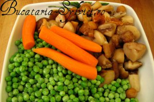 Aripioare la cuptor cu legume