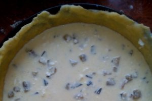 Tarta cu vinete si branza de vaci