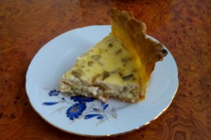 Tarta cu vinete si branza de vaci