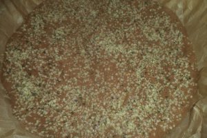 Cheesecake cu seminte de canepa si ghimbir confiat